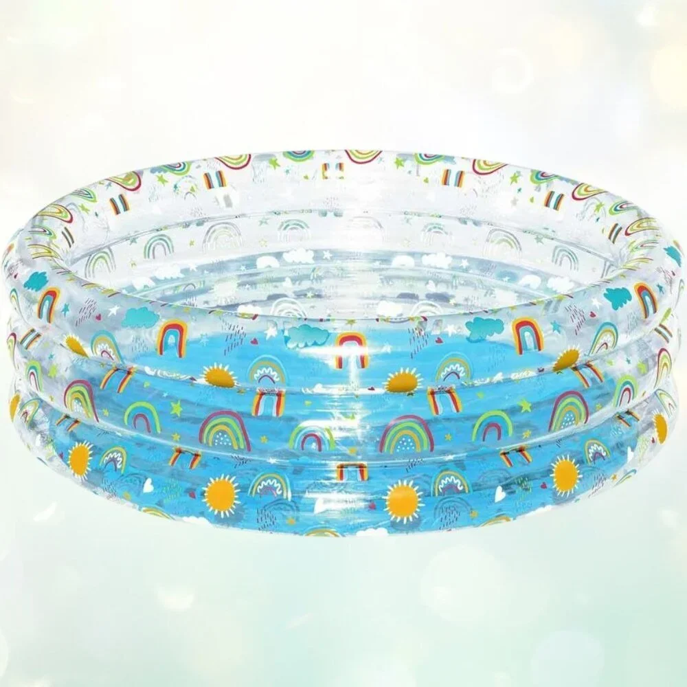 Bestway H2OGO Rainbow Splash Play Pool Kids Backyard Water Beach Fun Ages 6+ NEW